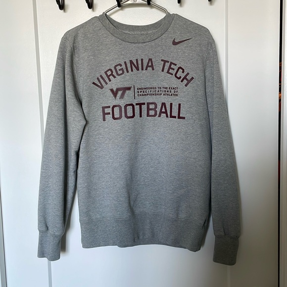 Virginia Tech Football Crewneck Sweatshirt - Picture 1 of 1